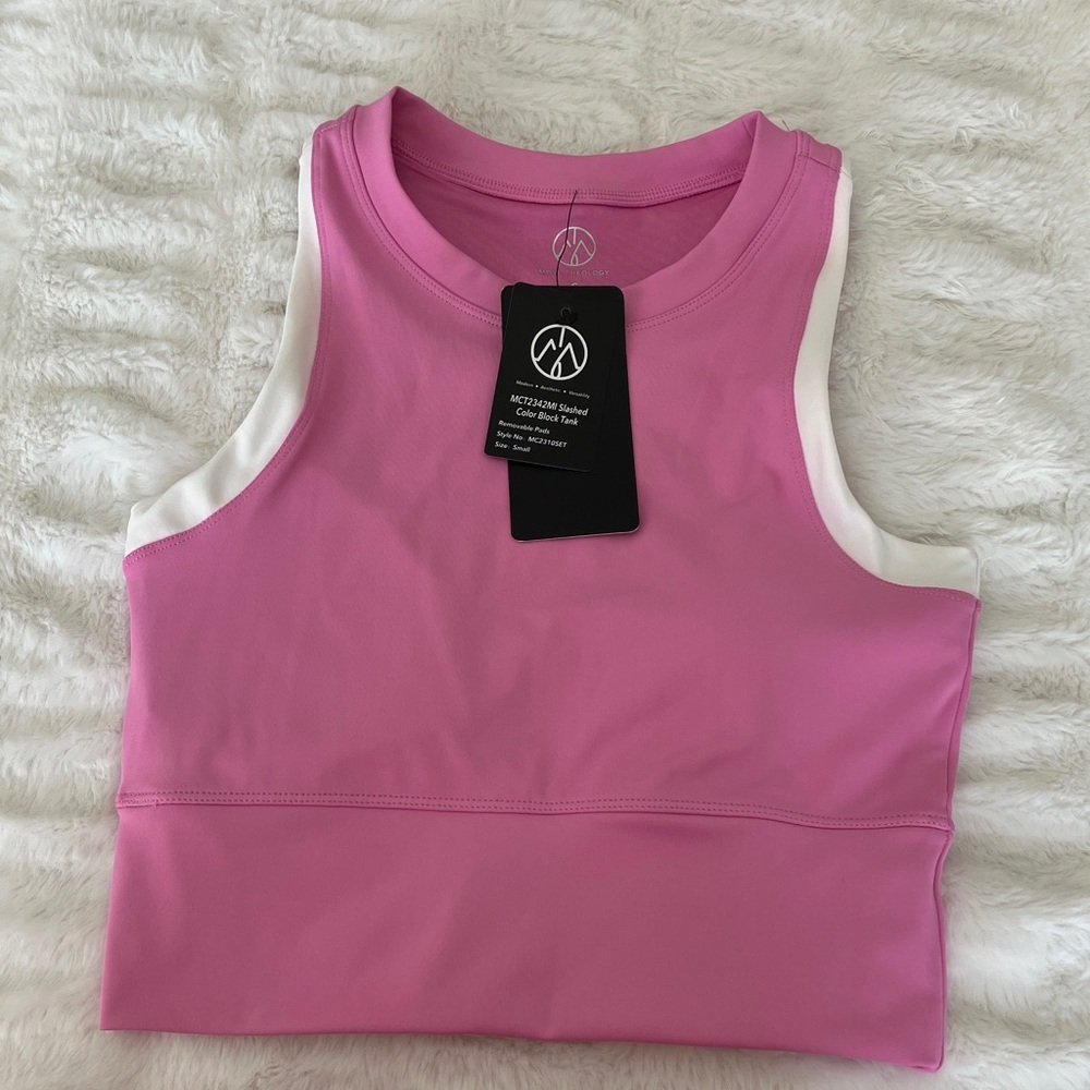 Pink Sleeveless Tank Top